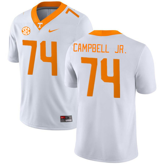 Men #74 John Campbell Jr. Tennessee Volunteers College Football Jerseys Stitched Sale-White